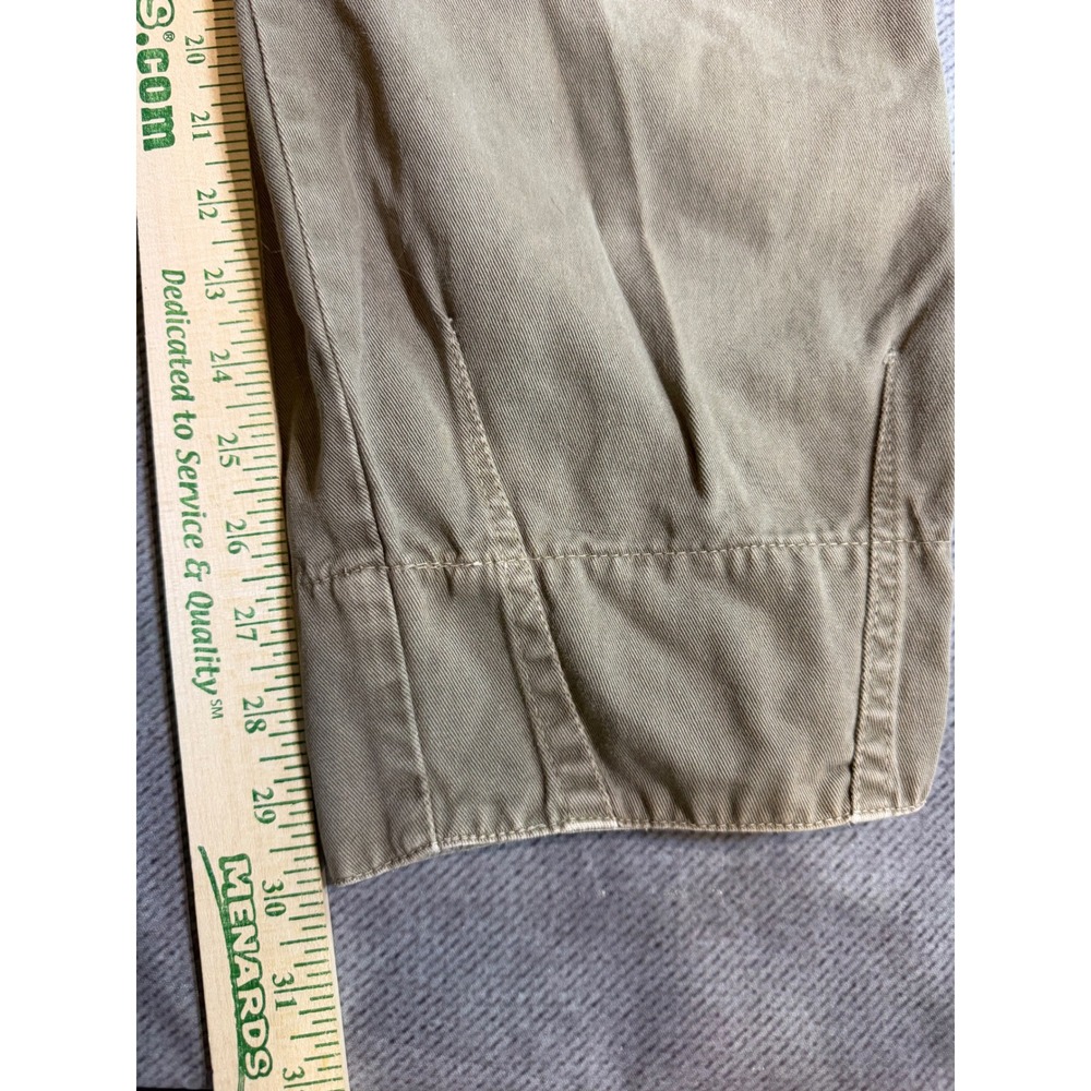 Vintage Bugle Boy Air Command Khaki Cargo Pants Airborne Patch Tan Mens - Picture 6 of 10
